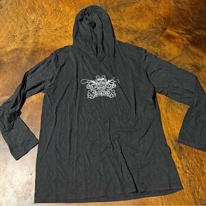 Men's Black Graphic Hoodie